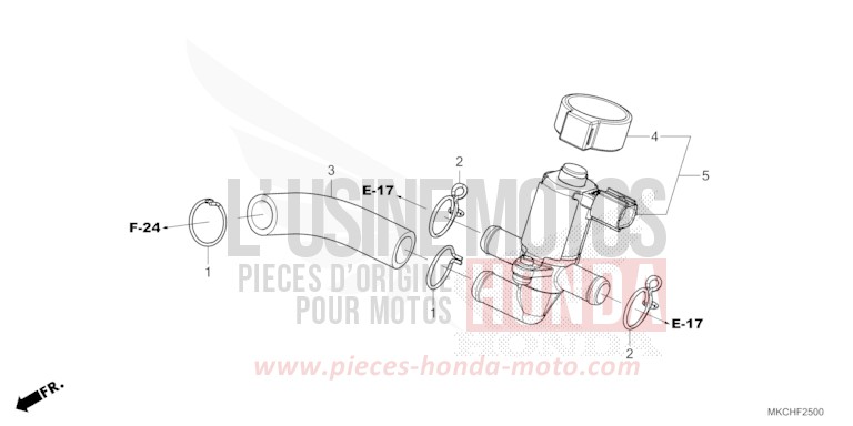AIR INJECTION VALVE for Gold Wing CANDY ARDENT RED (R367B) from 2021